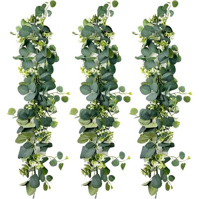 Event Backdrop 180cm Artificial Eucalyptus Garland Artificial Eucalyptus Garland Home Decor Low Maintenance Design