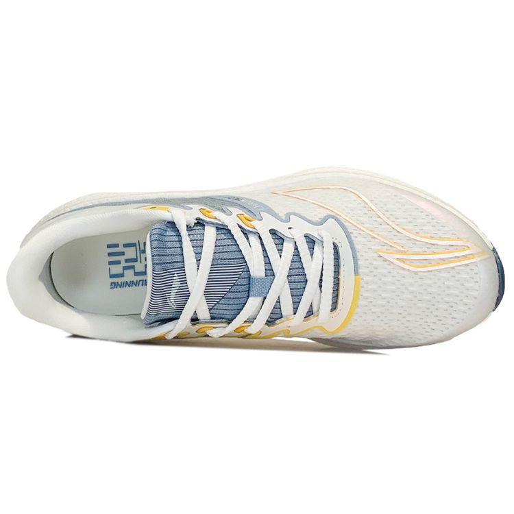 Li Ning Yue Ying Breathable Rebound Low-Top Running Shoes Men Sneakers White Blue Yellow ARHS035-1