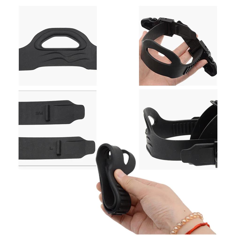 1Pair Diving Fin Strap with Quick Release Buckles Fin Flippers Strap TPR Fin Straps Replacement for Underwater Diving Swimming