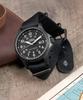 Taimaegseu Expedition Solar Power Gunmetal Case Black Watch 41Mm