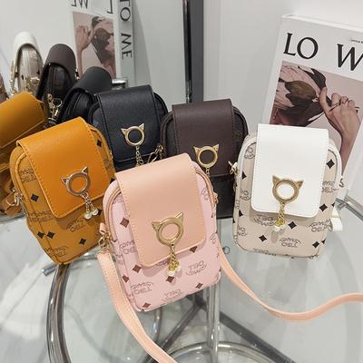Taška na mobilný telefón s módnou potlačou Malá taška Dámska úložná taška Superior Sense Crossbody na jedno rameno