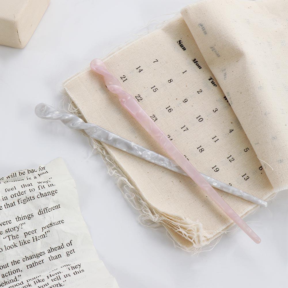 Women Girls Acetate Korea Vintage Hair Sticks Hair Accessories Hairpins Disk Hair
