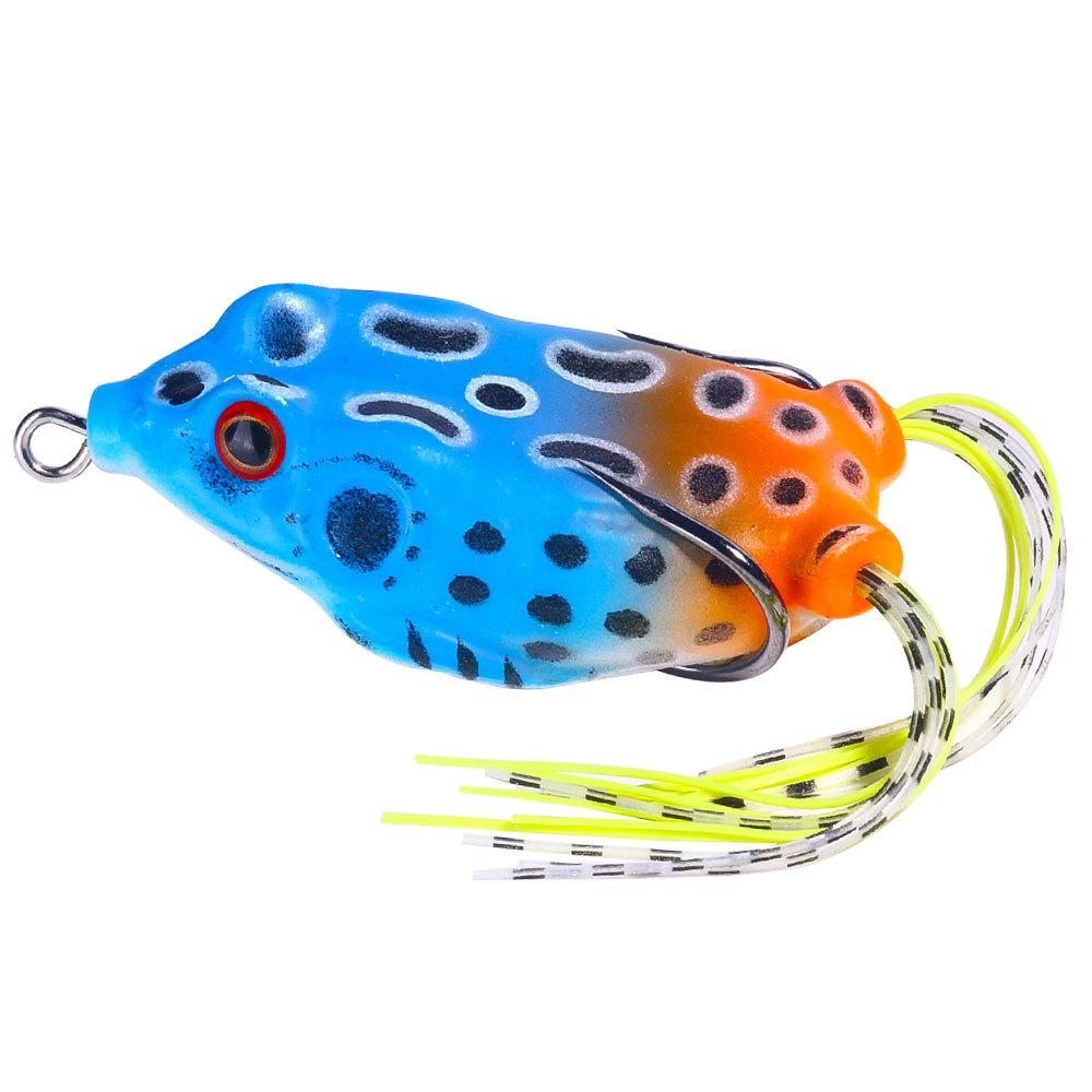 Realistic Topwater Frog Soft Bait Lure Set - Sharp Hooks for Bass and Saltwater Freshwater Fishing