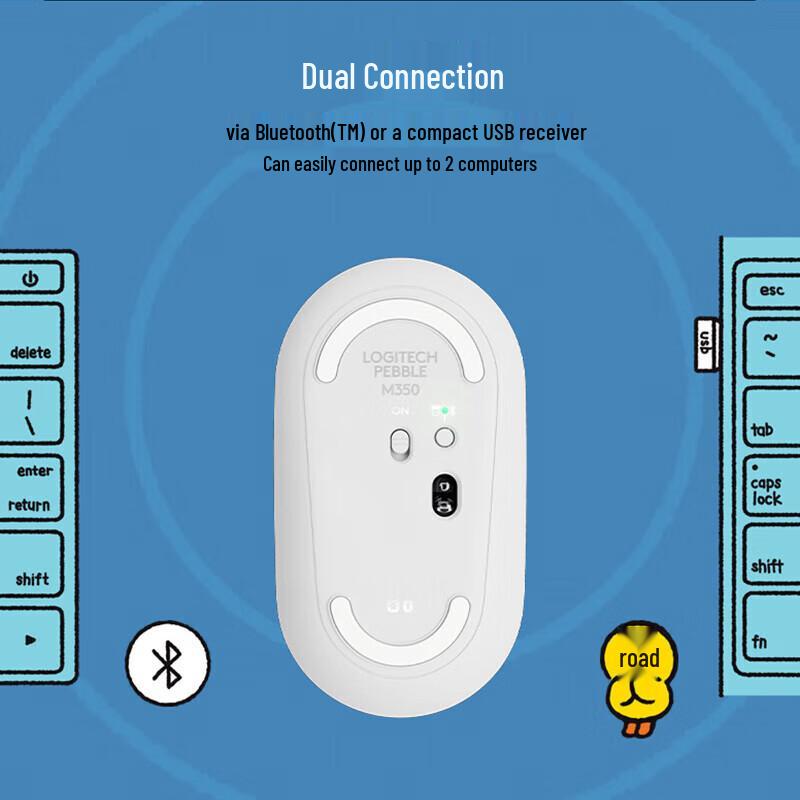 Logitech Pebble M350 Dual-Mode Wireless Mouse