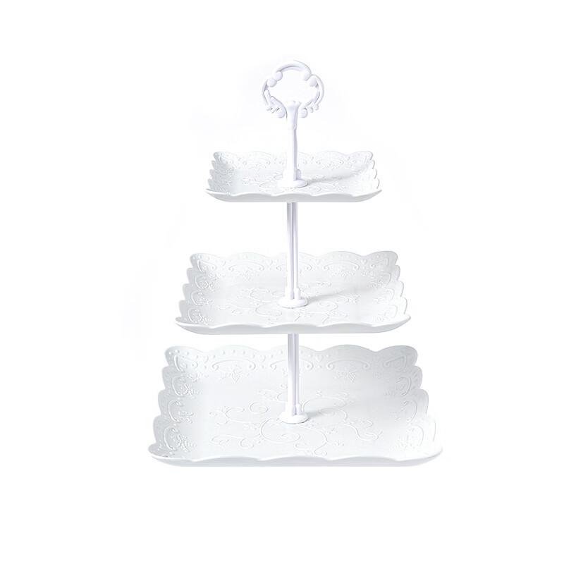 Jiante European Style Plastic Fruit Plate Stand