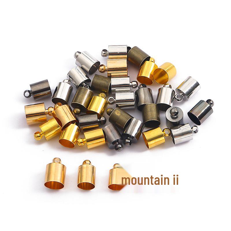 3-8mm Copper Tassel Cap for DIY Jewelry & Leather Cord Accessories