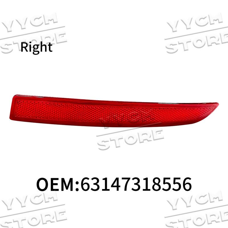 Car Rear Bumper Reflector Brake Light Tail Fog Lamp For 5 Series F10 F18 LCI Sedan 2014-2017 OE:63147318555 63147318556