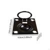 Flush Runde Pull Boot Luke Griff Elegante Saving Platz Edelstahl Einbau für