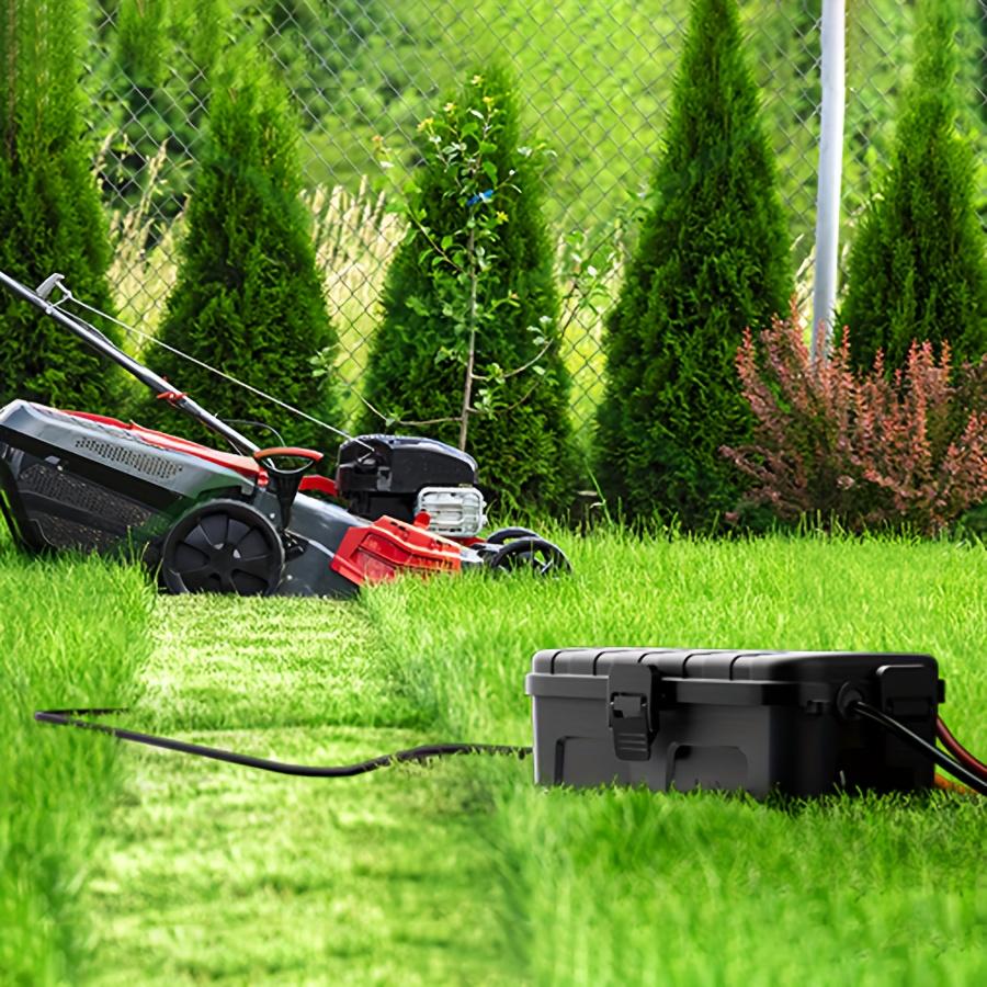 1pc Outdoor Medium Size Electrical Junction Box - 6 Cable Inlets Wire Protection, Generator Socket & Power Board Connection Box