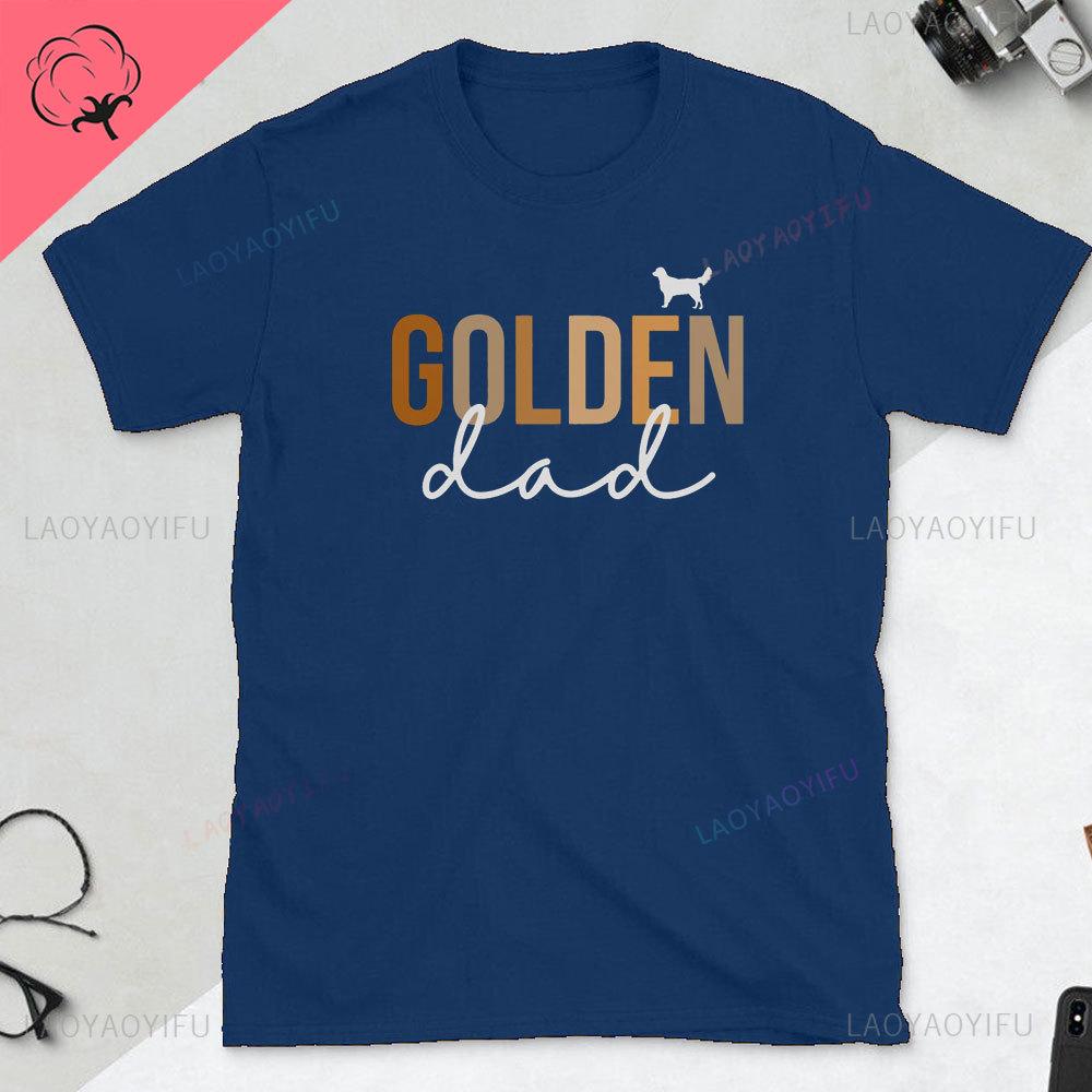 Golden Retriever Gift Tshirt Life Is Golden Dog Man Gift Dog Dad TShirt Fathers Day Gift for Golden Retriever Lovers Tops