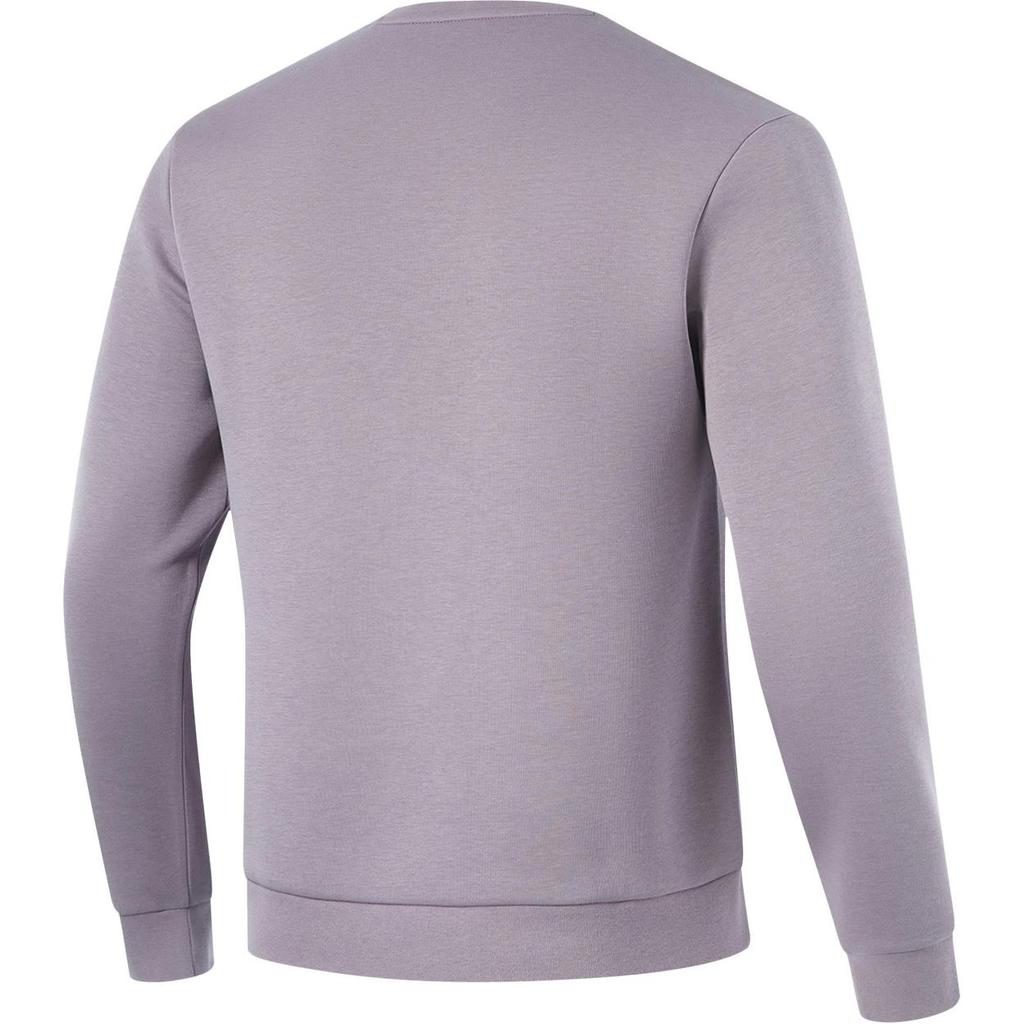 Li Ning Comfortable Crew Neck Pullover Casual Sweatshirt Men Sweatshirts Purple AWDU165-7