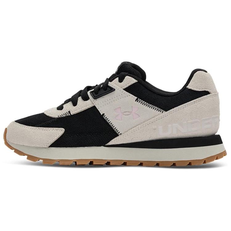Under Armour Essential Comfortable Versatile Non-Slip Durable Low-Top Casual Running Shoes Women sneaker Beige Black 6007205-115