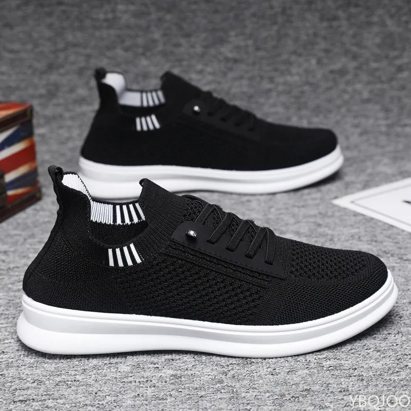 Breathable Men's Mesh Shoes Outdoor Running Sneakers Casual Lightweight Flats Comfort Non Slip Male Sports Shoes Homme