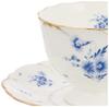 NARUMI Fiorista Cup and Saucer with a Floral Elegant Perfect for Tea and A Perfect Wedding Gift Product Set, 200cc, Blue, Print. Cute, Stylish,