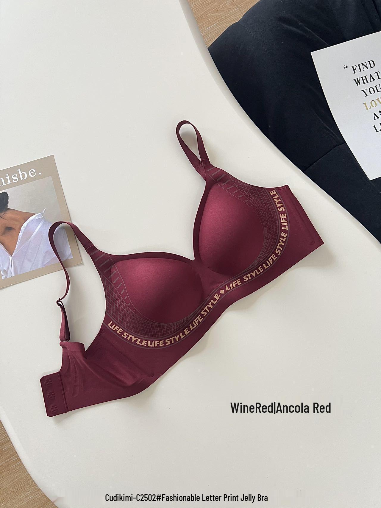 

Оригинальный бесшовный бюстгальтер C2502 с принтом букв - Желейный лифтинг, Молочная кожа, Без косточек, Нежный к коже, Удобный в носке Medium