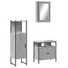 VidaXL Ensemble de Meubles de Salle de Bain 3 pcs, Armoires avec Miroir, Meuble de Rangement Toilette Intérieur, Moderne, 3214818