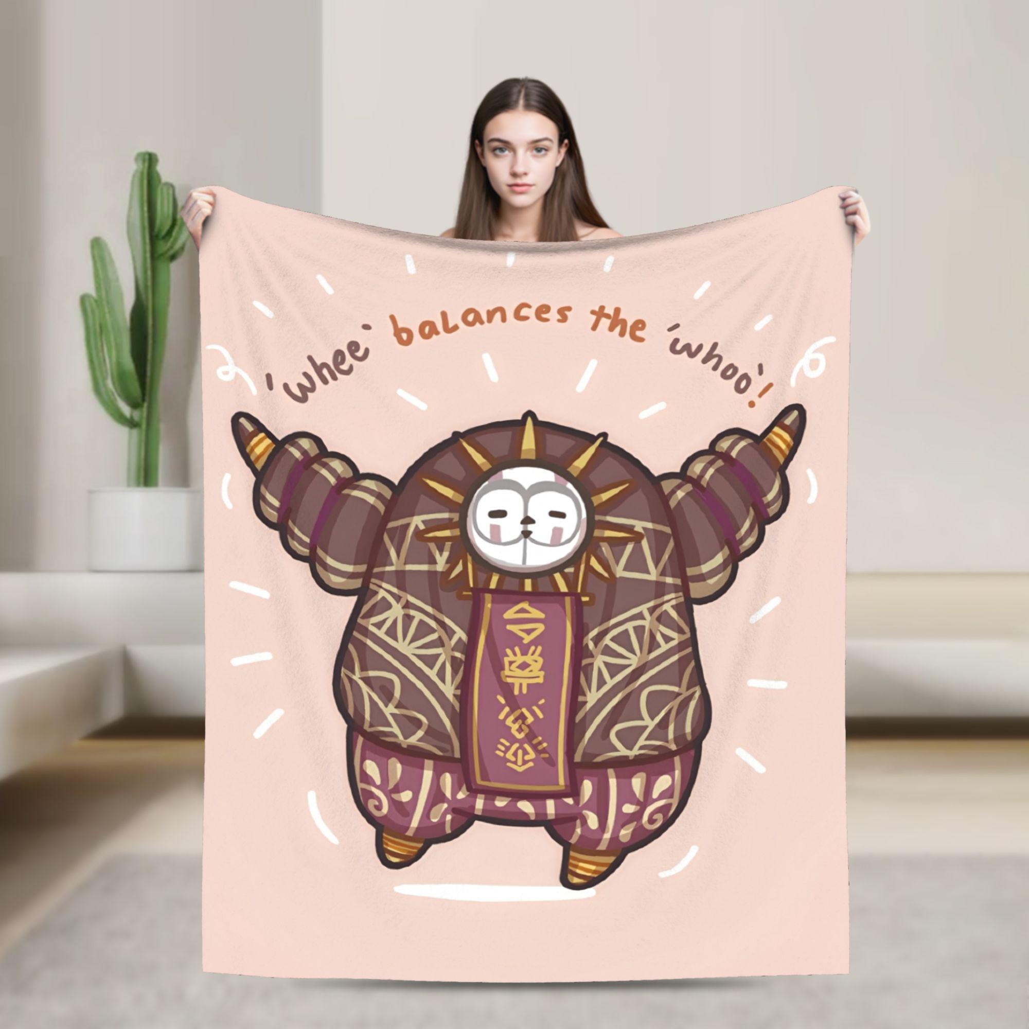 Clair Obscur Expedition 33 Esquie Velvet Throw Blanket Video Game for Sofa Knitted Blanket Outdoor Warm Multifunction 75x90cm