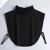 Girls Hollow Out Lace Shirt Detachable Fake Collar Shirt Lapel Blouse Top Adjustable Women Clothes Ladies False Collar Decor
