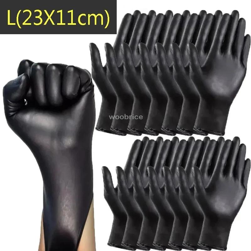 Nitrile Gloves Disposable Without Powder Black Gloves Home Cooking Tattoo Washing Car Household Cleaning Work Gloves