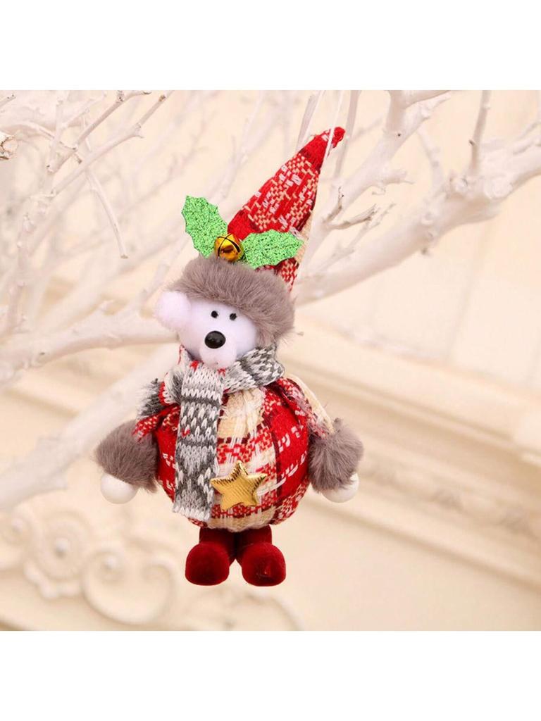1pc Stand Santa Claus Snowman Elk Bear Doll Pendants Christmas Tree Decorations Children's Gifts New Year Christmas Decorations