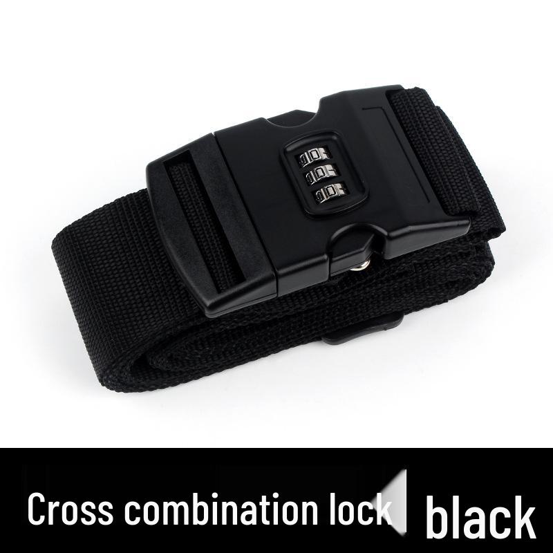 

- Крестообразный упаковочный ремень для укрепления багажа с кодовым замком