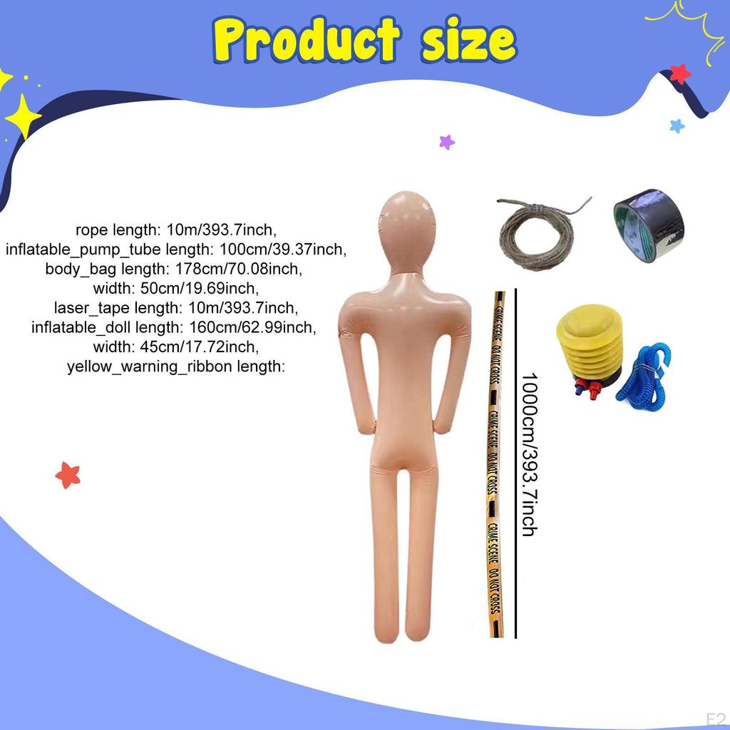 Halloweenská nafukovací figurína pro strašidelnou dekoraci na zahradě