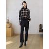 JUZUI Women's Classic Wool Blend Fleece-Lined Commuter Casual Pants JWED11034