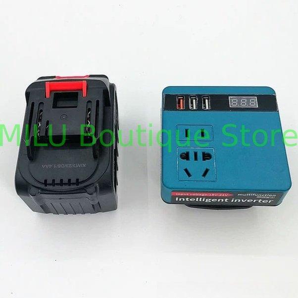 Lithium battery inverter power bank Makita portable DC 20V to 220V smart transformer (battery not included)