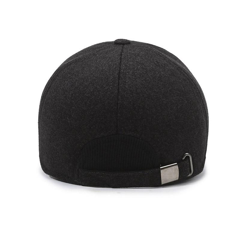 New Hat Men'S Day Casual Baseball Cap Fleece Ear Protector Cap In The Elderly Dad Warm Cotton Hat