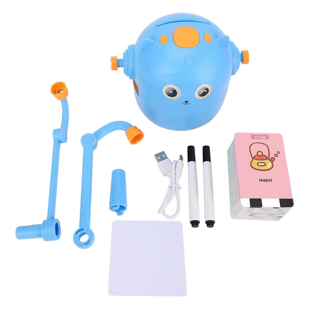 Interaktiver Lernroboter zum Zeichnen Malroboter für Kinder Früherziehungsspielzeug mit 100 Karten Automatischer Malroboter