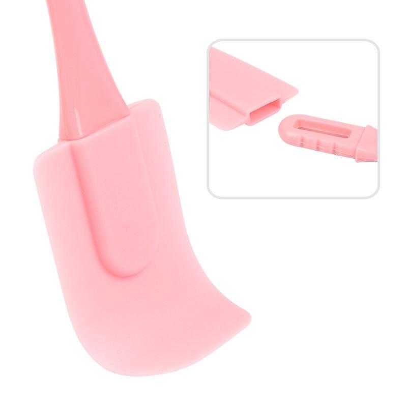 3Pcs Non-Stick Silicone Cream Scraper Bread Cake Butter Spatula Mixer Oil Brush With Pp Handle Cake Spatula Kitchen Baking Tool