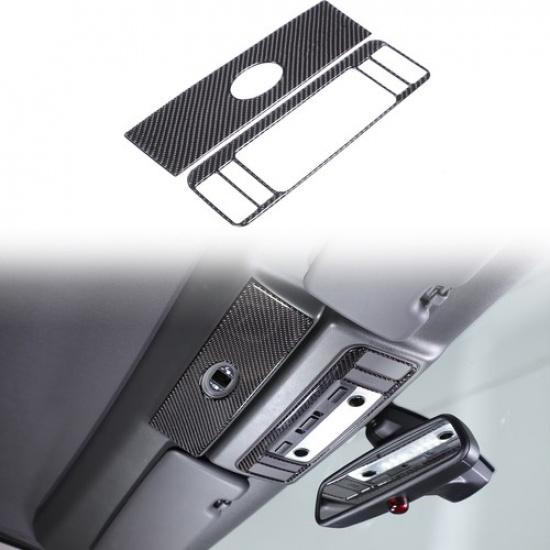 Soft Carbon fiber Reading light Switch Trim Cover For BMW 6 Series E63 E64 04-10