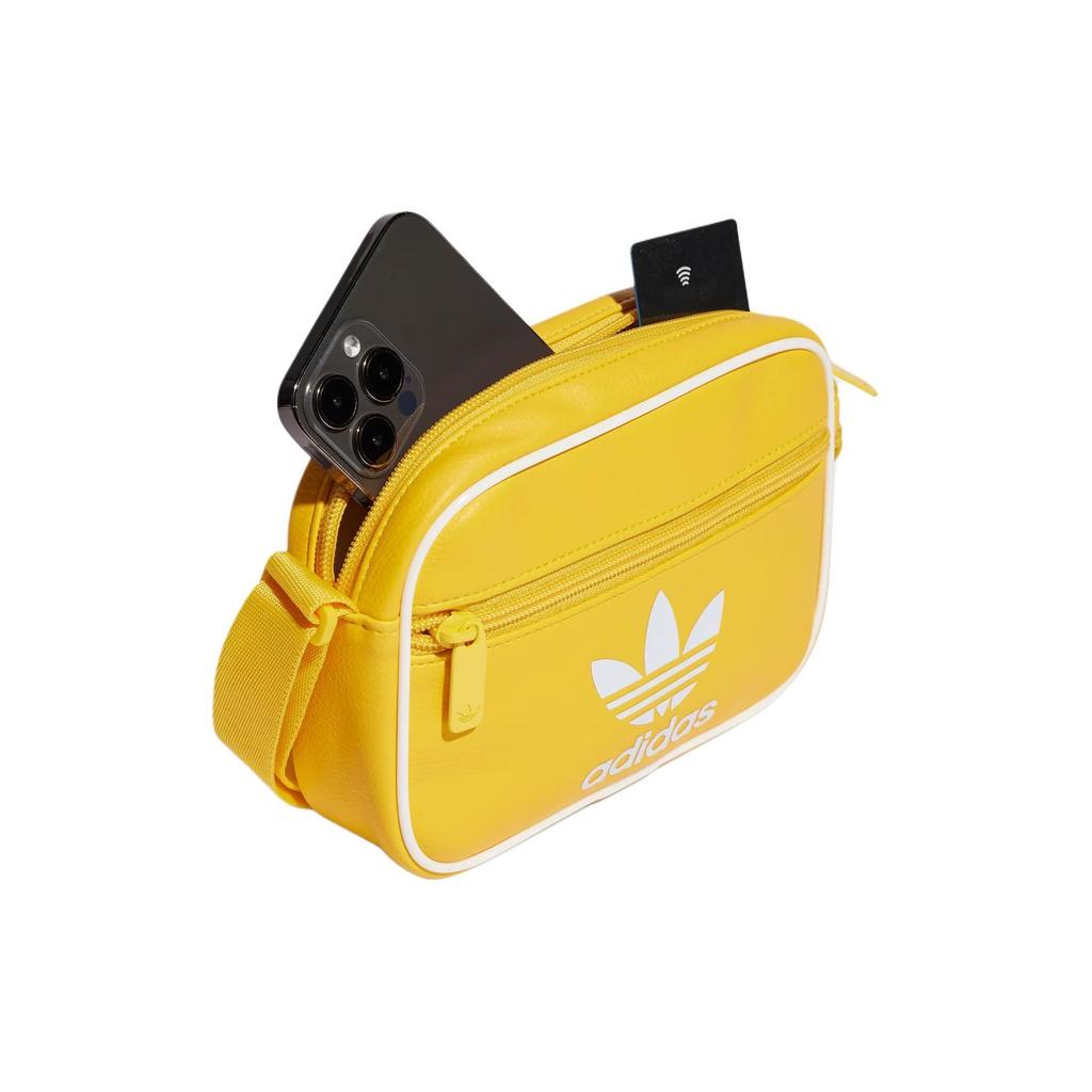adidas Adicolor Classic Mini Airliner Bag Bold Gold Unisex Streetwear IS4387