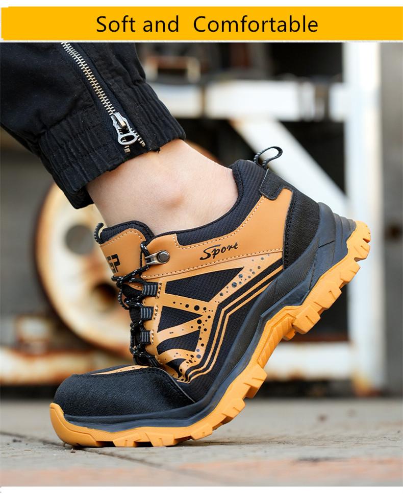 Protective Work Shoes with A Steel Toe Indestructible Safety Shoes Man for Work Anti Slip Work Shoes Woman Light Work Sneakers
