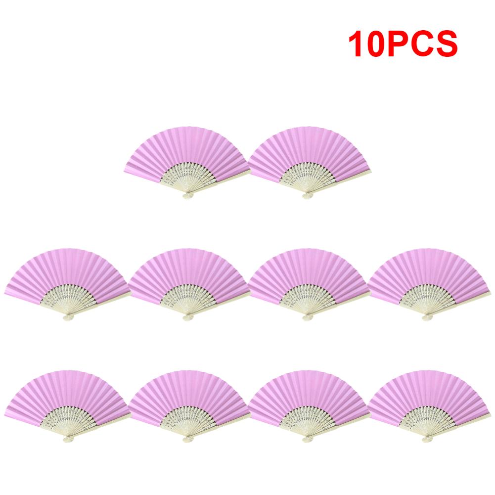 1-10 szt. Weselne wachlarze ręczne Biały papier Bambusowe wachlarze składane Niestandardowe ręcznie malowane DIY Dekoracja wachlarza ręcznego Prezenty malarskie dla dzieci