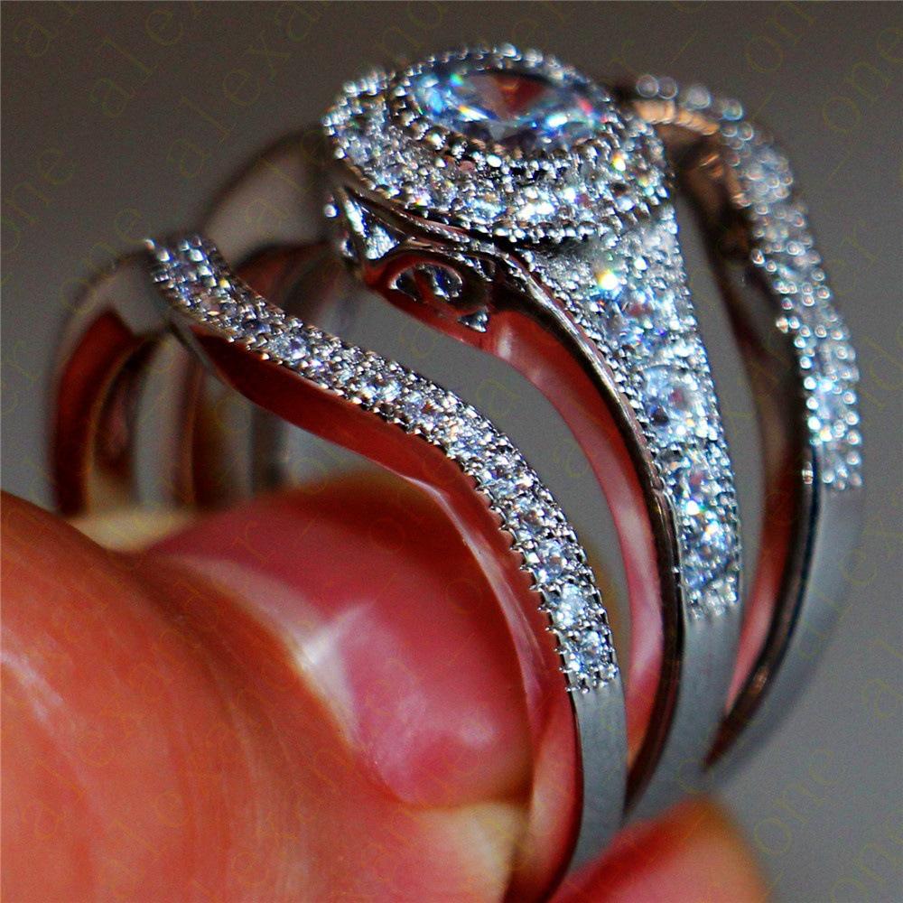 European & American Women's New Three-Piece Ring Set - Model R5618