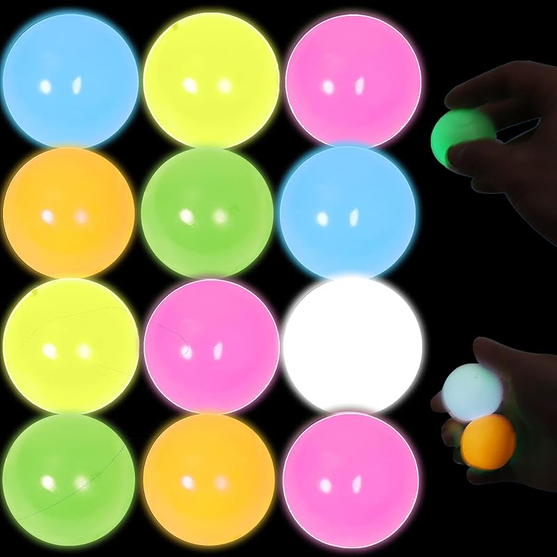 3pack Dream Balls,Glow In The Dark Sticky Balls That Stick To The Ceiling,Stress Relievers Stress Balls for Kids and Adults,Elevated Balls,ASMR Cool