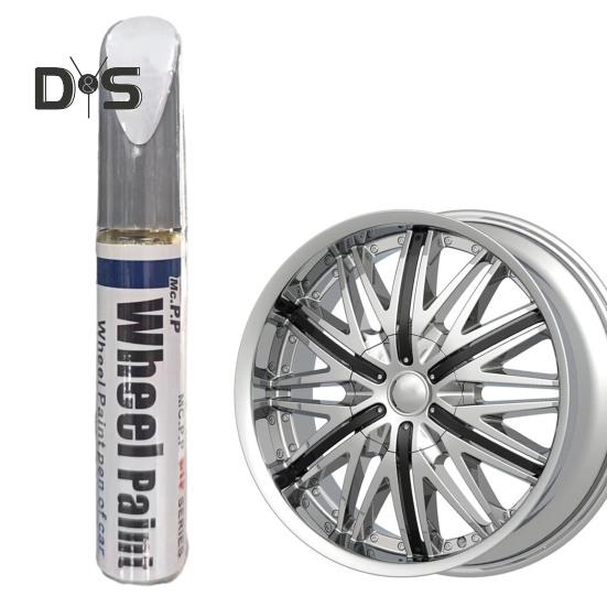 Opravné pero s lesklou černou obroučkou Rychleschnoucí Snadno použitelné Kompaktní velikost Přenosné opakovaně použitelné pero na opravu kol auta