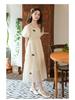 Girls' Chiffon Summer Dress, Short Bubble Sleeves, Long Korean Princess Style 2023.
