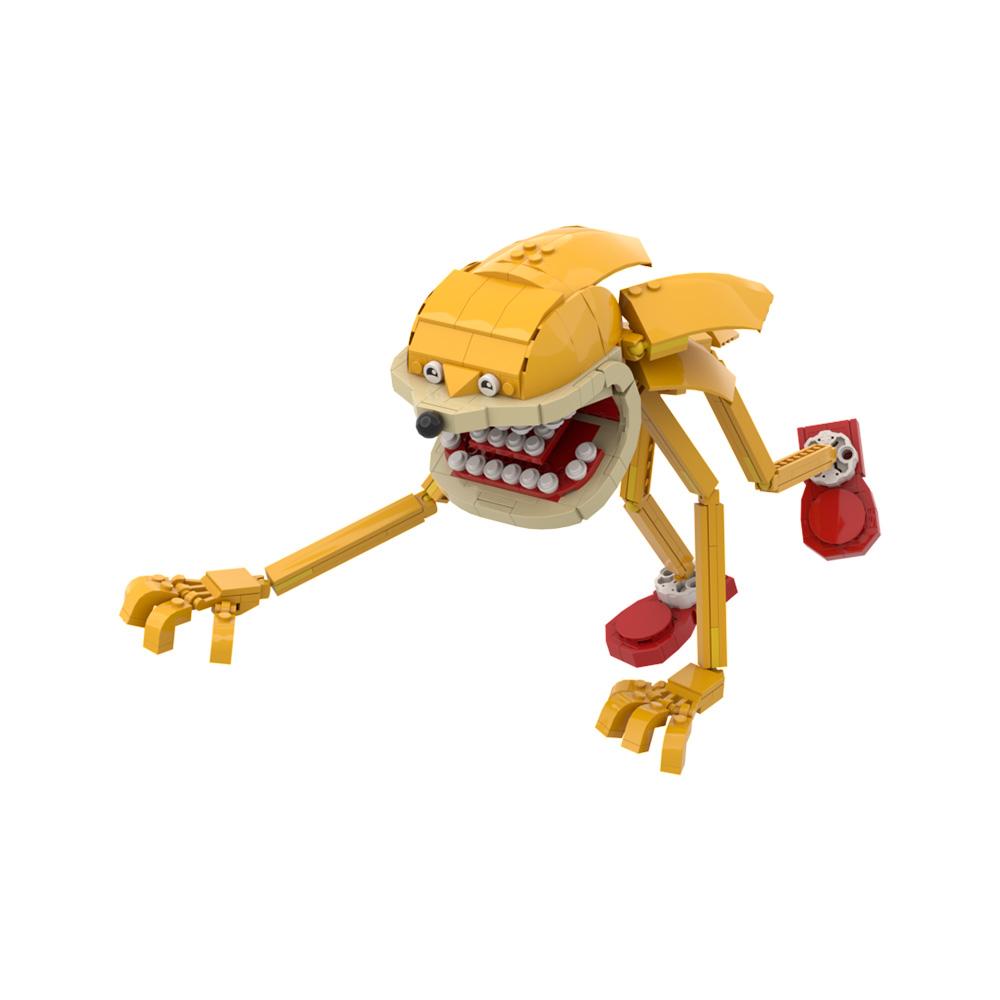 MOC Animated Figure Sonices Model Building Blocks Horror Sinful Hedgehog Action Figure Assembling Bricks Toy Halloween Gift