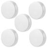 5Pcs C Mount Lens Rear Cap Portable Metal Protective Cover Camera Accessory Parts Silver