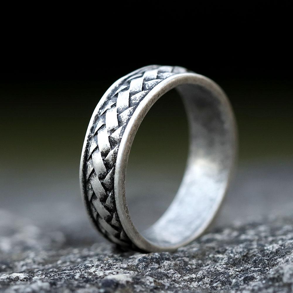 NEW 316L Stainless Steel Viking Ring for Men Simple Fashion Jewelry Gifts for Teens