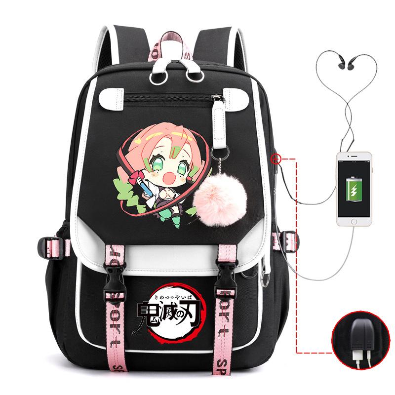 Demon slayer ghost extermination column student schoolbag junior high school student primary school student middle school student backpack