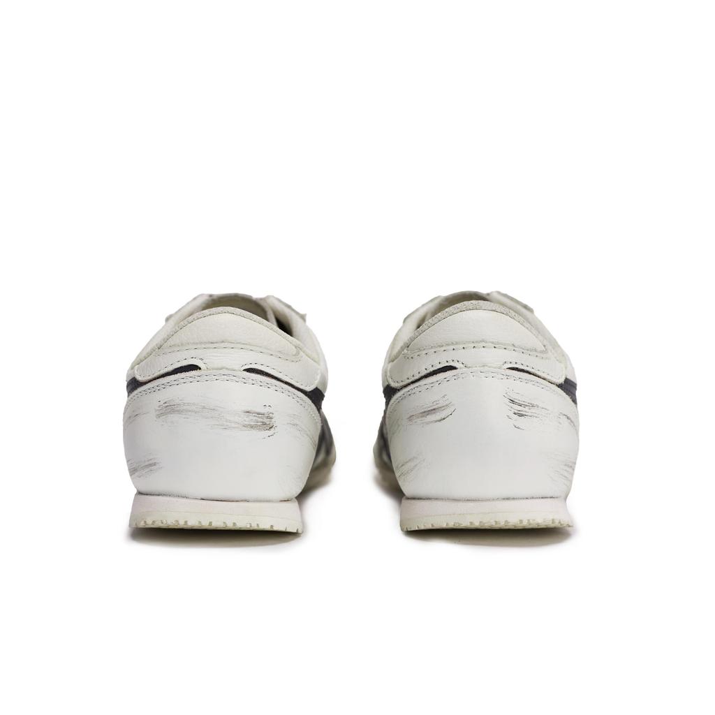 Onitsuka Tiger Machu Racer 811 Manufacturing, Ripped Hand Rolled Breathable Low top Casual Shoes Unisex White Brown Red 1183B770-100(Team80-)