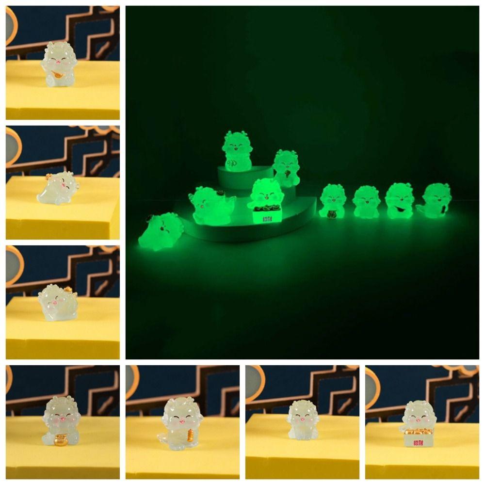 

Chinese Style Glow Dragon Miniature Figurine Car Interior Supplies
