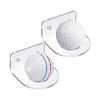 2PCS Basket  Holder Wall Mount Acrylic Clear Base  Wall Storage Stand Display Rack for Small  S