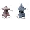 Pagoda Garden Statues Solar-Powered Garden Light Zen Lantern Outdoor Decor