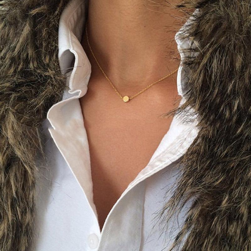 Europe, America, Simple Double-layer Stacked Back Chain Love Necklace Female, Harajuku Hip-hop Peach Heart Necklace