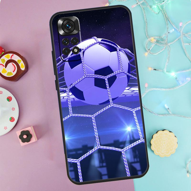 Football Case For Xiaomi Redmi Note 9 10 11 12 13 14 Pro 9S 10S 11S 12S Redmi 14C 10C 12C 13C Cover
