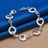 925 sterling silver 8-inch exquisite heart-shaped bracelet, fashionable women's wedding jewelry, party accessories
